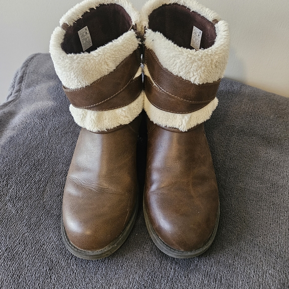 Rocket Dog Shoes - Rocket Dog Brown Faux-Shearling Ankle Boots